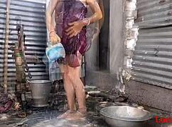 Village Wife's Outdoor Bang with Husband's Friend Feels So Raw