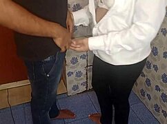 secretary begs boss for raise with dirty bathroom creampie sex