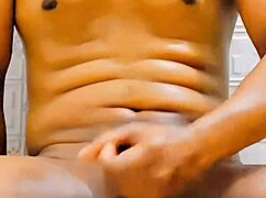 shemale sissy pisses on own curvy body in bathroom pov riding small cock humiliation