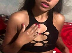 brunette teen babe bends over for raw anal pounding and internal cumshot orgasm