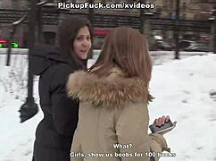 Secretary Pickup Turns Reality Scene in Public 2