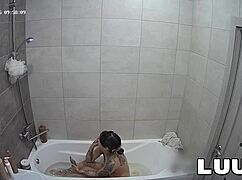 luuv tatted emily voyeurs her flashing tits on private amateur call!