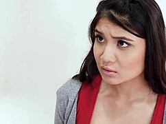 What Secrets Hide Behind Daddy's Belt and Dick Punishing Asian Stepdaughter?