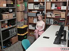 reverend's cute petite assistant caught stealing, tight pussy punished rough doggystyle