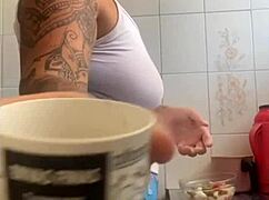 Flashing My Big Pussy for Strangers Outside