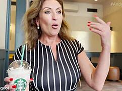 i'm pounding my stepmom in pov public coffee shop bathroom