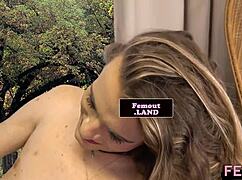 Hey tattooed shemale newbie strokes her hard cock solo