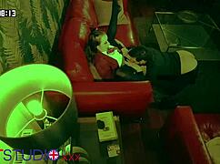 Voyeur Catches Student in Pantyhose Fucking Teacher After Party