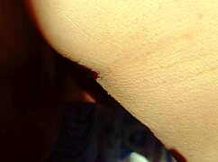 mature aunt flashes her huge pussy lips for the camera