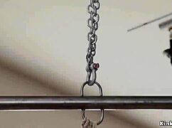 Feel the rope bondage tighten during this brutal anal threesome pounding!