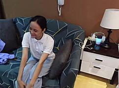 skinny pale pinay teen rides massive monster cock pov hardcore