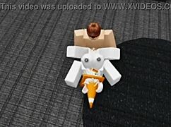 Roblox bunny slut invades locker room for rough fuck