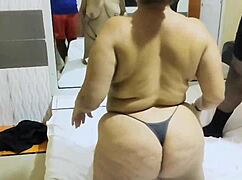 culona madura loves two young cocks pounding her fat latina ass