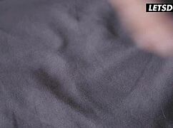 Big tits latina milf sapphire astrea rides her new roommate's huge cock doggystyle in dorm close-up.