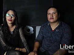 innocent wife gets pounded hard right in front of her watching cuck hubby