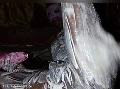 i'm stroking my monster black cock like a nasty african freak in the bedroom