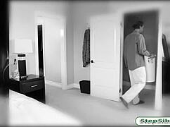 Stepdad pounds sexy petite teen Chloe Scott's shaved holes