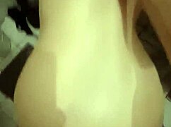 Step-brother sneaks into bathroom to eat step-sister's pussy lips and cum inside.