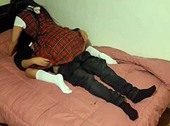 naughty stepsister spanked hard after failing school then takes intense fuck lesson