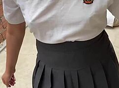 young mexican schoolgirl feels shame sucking classmate after bet