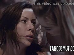 alexis fawx and bobbi dylan in wild milf teen threesome riding big cocks.