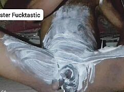 i'm stroking my monster black cock like a nasty african freak in the bedroom