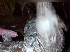 i'm stroking my monster black cock like a nasty african freak in the bedroom