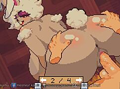 sloppy bunny slurps big black cock before monster tits and ass vaginal pounding.