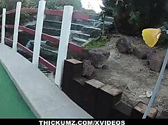 ever catch a slimthick ebony like demi sutra getting dirty at minigolf?