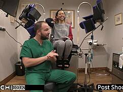 imagine doctor tampa forcing hitachi wand orgasm on tanned latina freshman kalani luana backstage