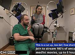 imagine doctor tampa forcing hitachi wand orgasm on tanned latina freshman kalani luana backstage