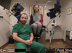 imagine doctor tampa forcing hitachi wand orgasm on tanned latina freshman kalani luana backstage