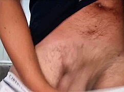 she gasps and moans over a huge cock close-up with massive cumshot