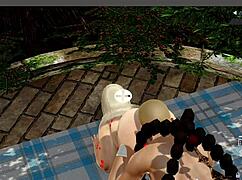 bold 3d hentai anime cartoon thrusts monster cocks in wild animation