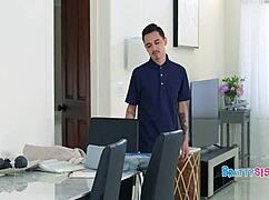 Ready to Spank Stepsis's Big Ass Then Pound Her Shaved Pussy Hard?