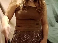 bound euro housewife slave flashes tits masturbates in chains for pov humiliation