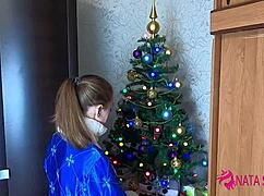 Russian Snow Maiden Nata Sweet Gifts Passionate Sloppy Blowjob