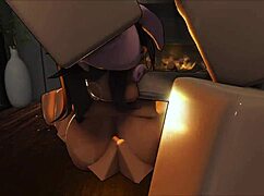 Pigy Slurps Massive Cock Boobs Bouncing in Wild Titty Fuck Action