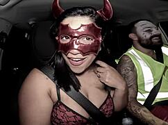 Honey, back from Halloween party creampied!