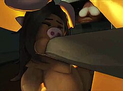 Pigy Slurps Massive Cock Boobs Bouncing in Wild Titty Fuck Action