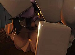 Pigy Slurps Massive Cock Boobs Bouncing in Wild Titty Fuck Action