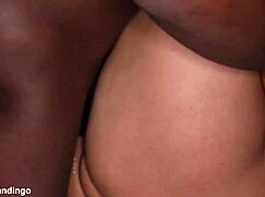 Wow, this thick babe's juicy wet pussy gets destroyed by monster black cock! 🍆💦🍑