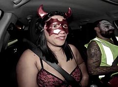 Honey, back from Halloween party creampied!