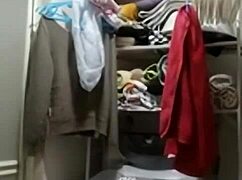 this cute filipina teases her small tits solo