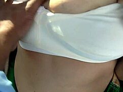 desi milf mommy shares car ride on highway with stranger's huge cock outdoor jungle fuck