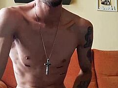 me cumming hard watching huge tattooed spanish monster cock porn