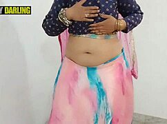 Punjabi chubby ambiya teases with nude dance and subtle seduction moves