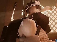 Roblox Egirl's Naughty Self Anal Tease with Cock Suck