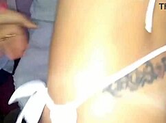 whispers of desire cling to the sofa with moreno's massive cock