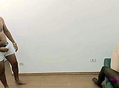 Hubby watches as black bull wrecks blonde's ass doggystyle